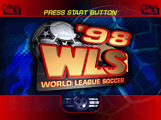 World League Soccer 98 title screen for Sega Saturn